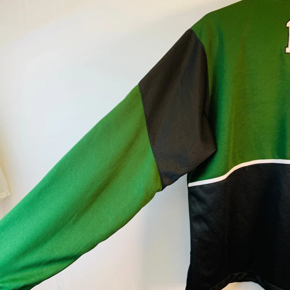 Tigers Quarter Zip Pullover Mens Large Green Gray Athletic‎ Jacket #13